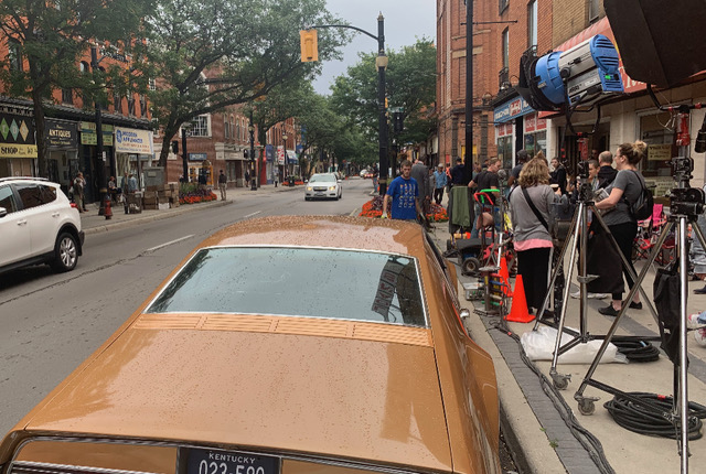 A behind the scenes look of the set of The Queen's Gambit