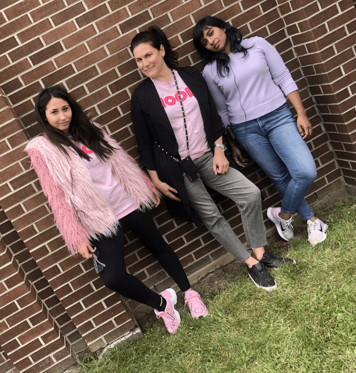 Creator Sarah Lampert and Show-runner Debra Fisher with Renuka on set. Photo courtesy of Director Renuka Jeyapalan.