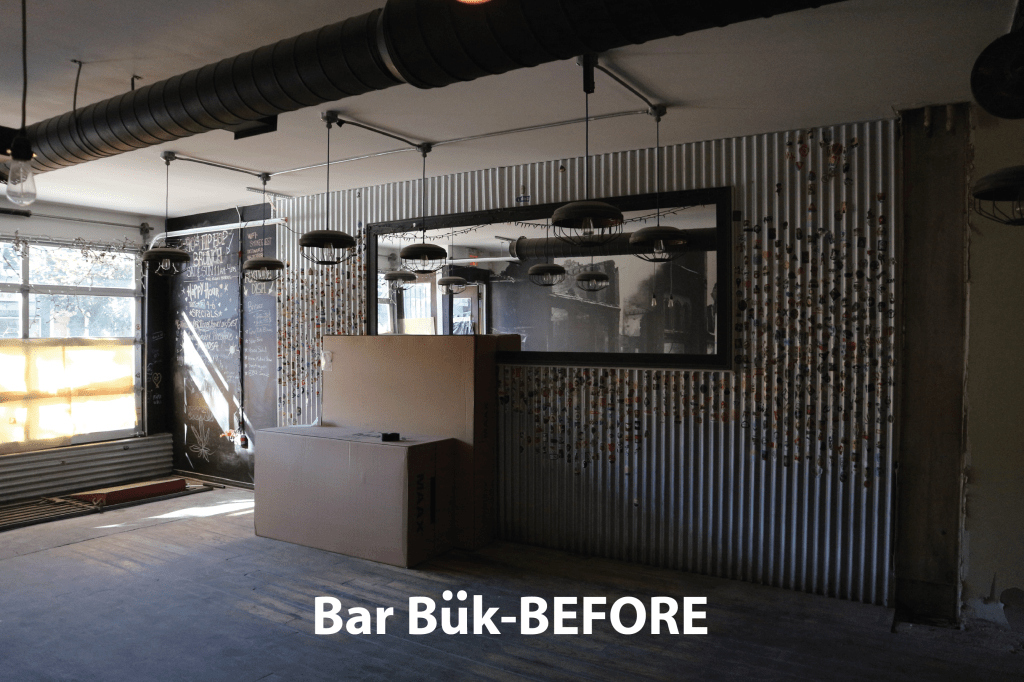 The Bar Bük set, before.