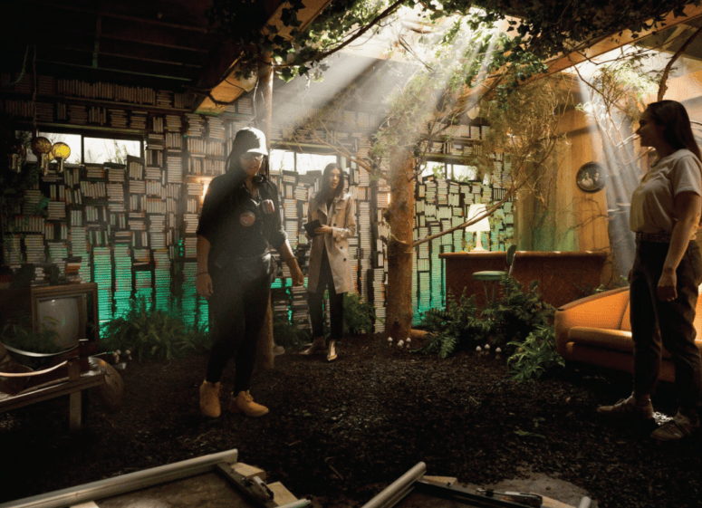 Director Dawn Wilkinson on the set of Locke & Key