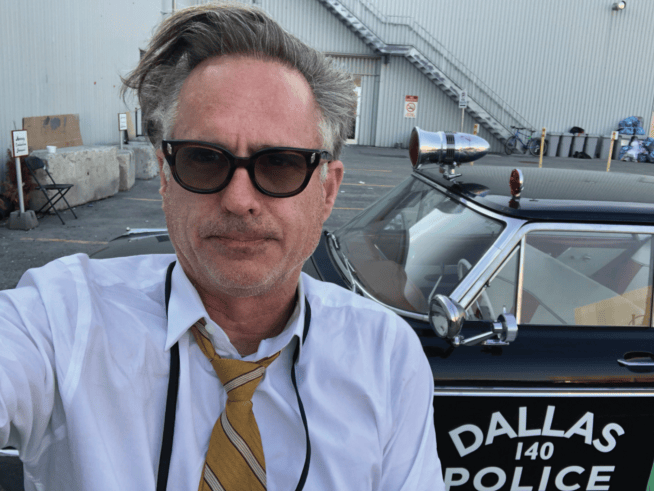Stephen Surjik on the set of The Umbrella Academy